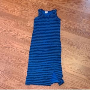 🖤💙 Black & Blue Striped Dress – Girls 8 Disney